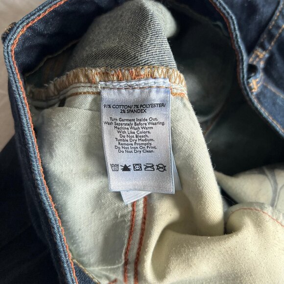 Eddie Bauer Curvy Bootcut Denim Jeans Womens, dark wash, size 2 petite - Picture 10 of 10